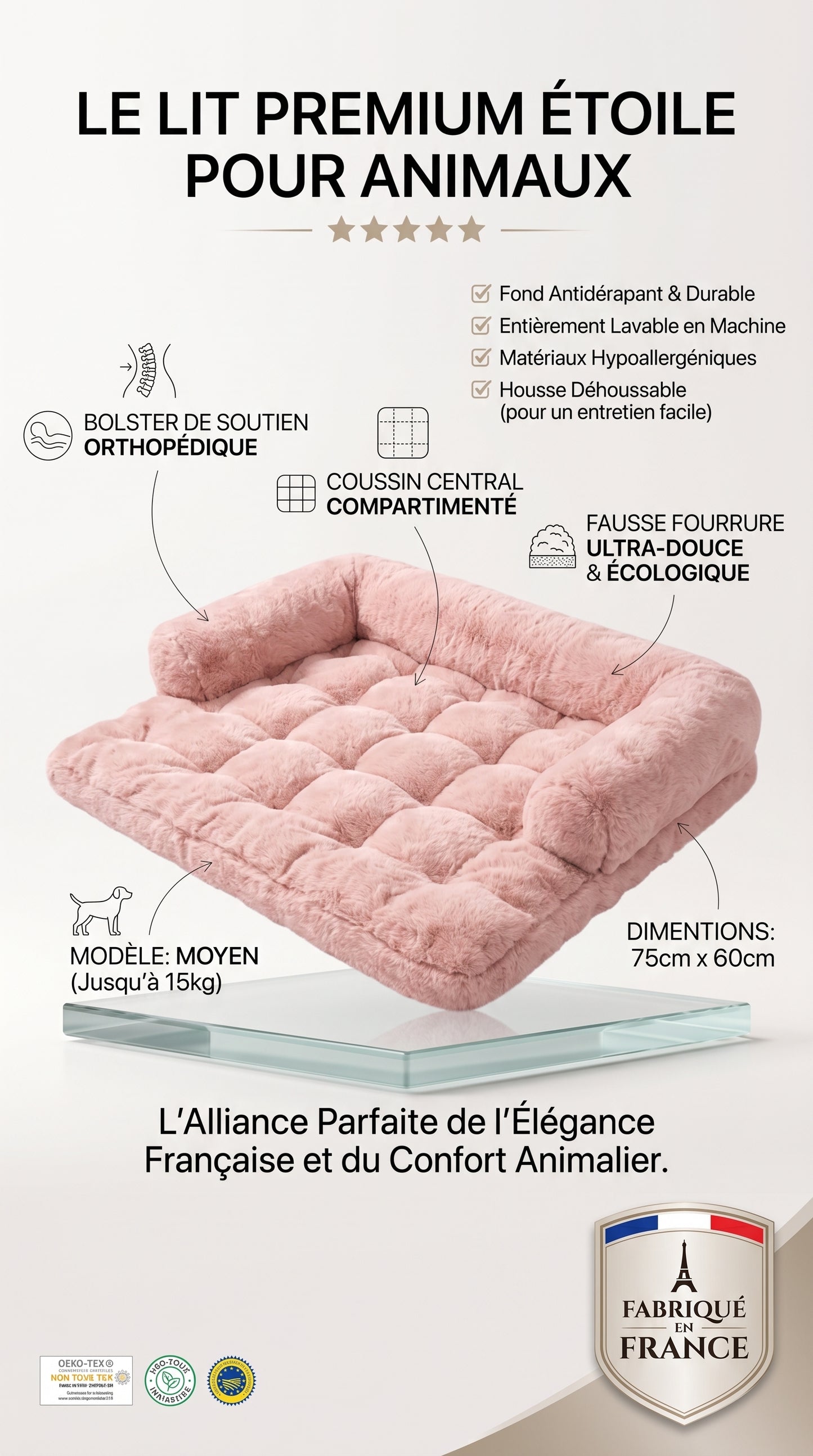 Tapis en Fausse Fourrure pour Animaux – Confort Luxueux au Quotidien