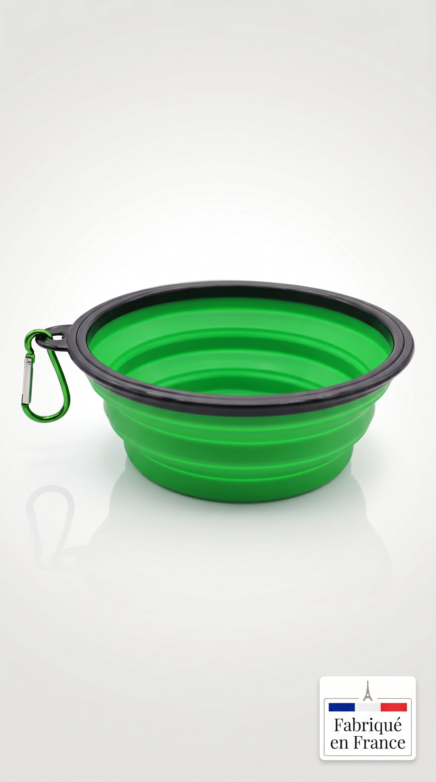 Bol Pliable Silicone Chien Chat – Gamelle Portable avec Mousqueton