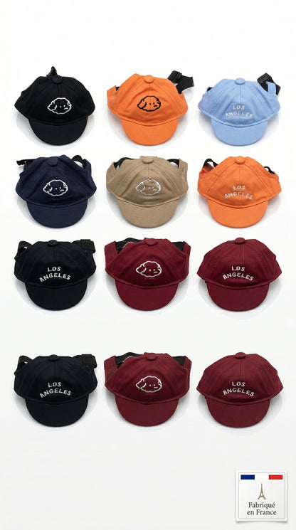 Casquette Baseball Chien Chat – Protection Solaire Style Coréen