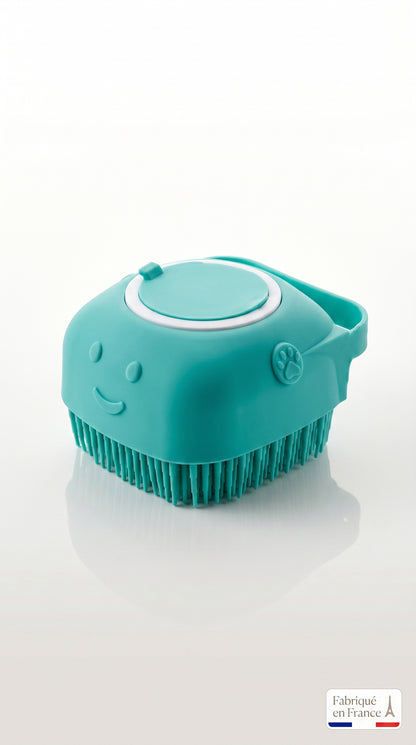 Gant de Bain Silicone Chien Chat – Brosse Massage Toilettage