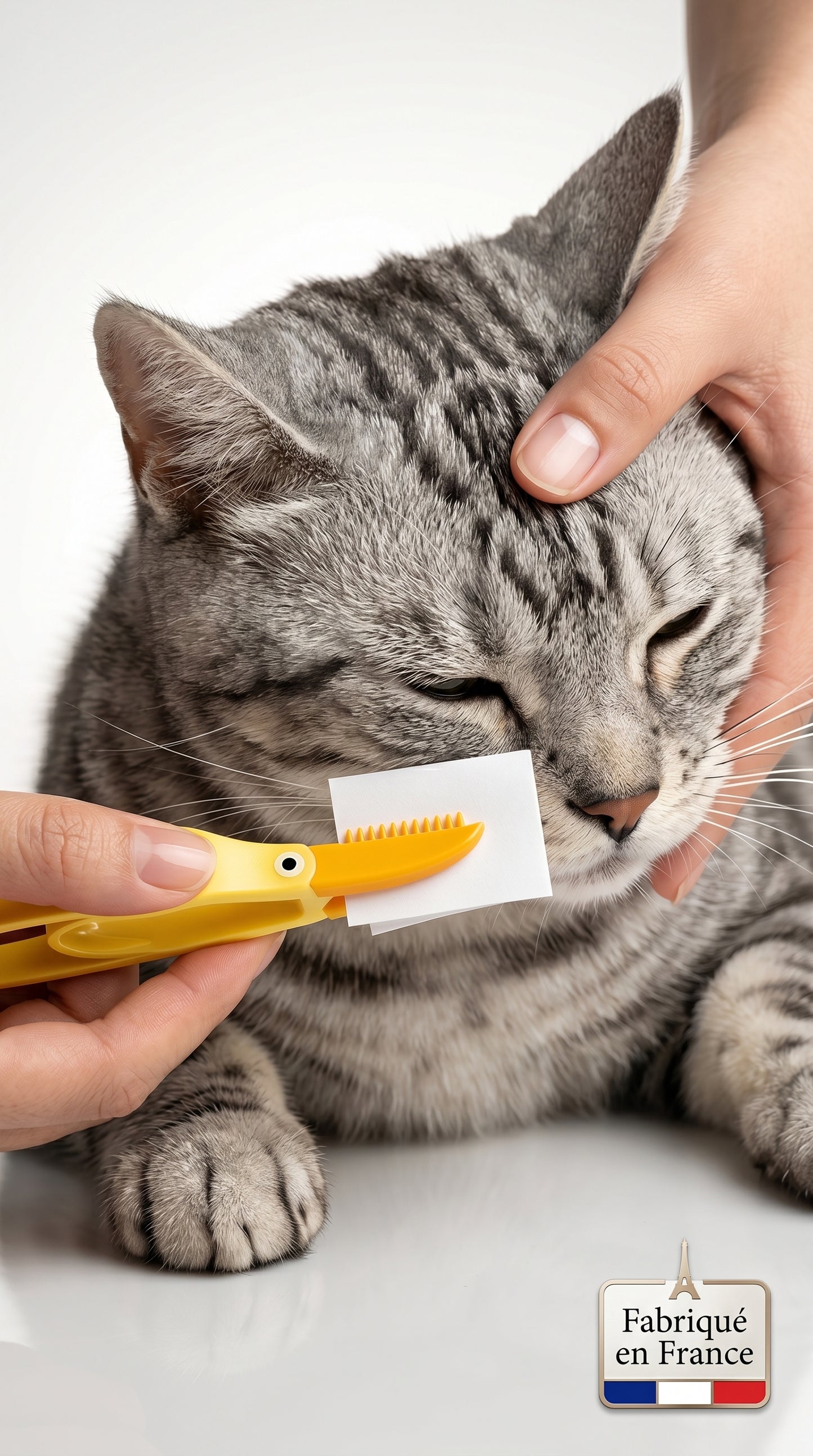 Peigne Anti-Taches Yeux Chien Chat – Brosse Douce Toilettage