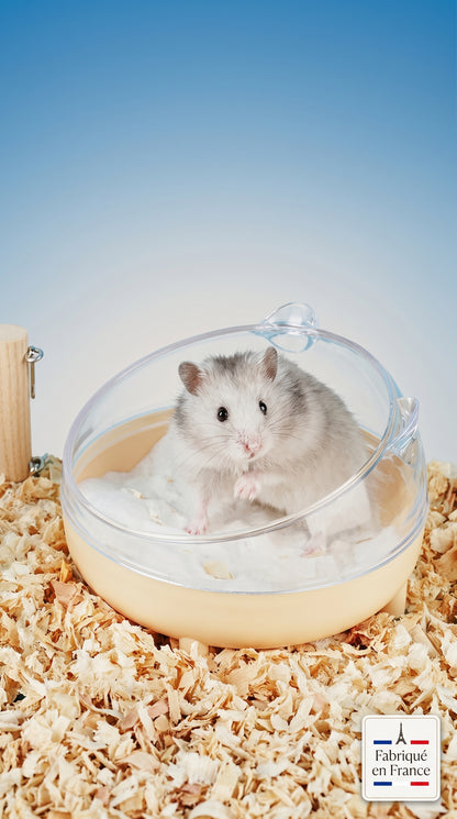 Bac à Sable Transparent pour Hamster – Hygiène et Confort au Quotidien