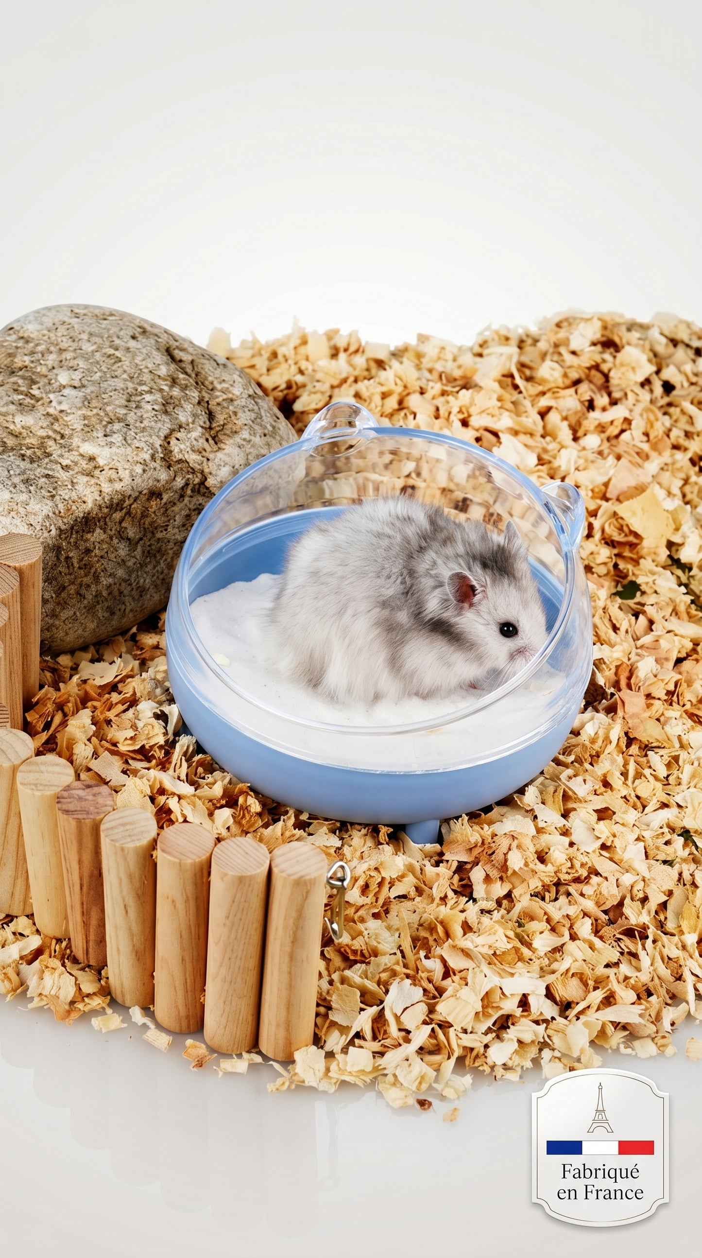 Bac à Sable Transparent pour Hamster – Hygiène et Confort au Quotidien