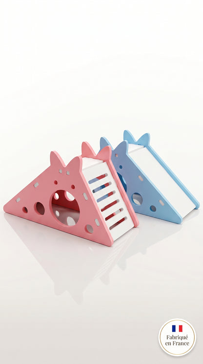 Une maison-jouet colorée pour stimuler votre petit rongeur