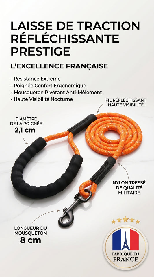 Laisse Longue Réfléchissante Chien Chat – 2 à 20 m – Entraînement & Rappel