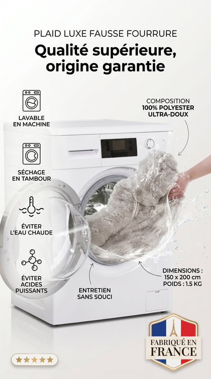 Tapis en Fausse Fourrure pour Animaux – Confort Luxueux au Quotidien