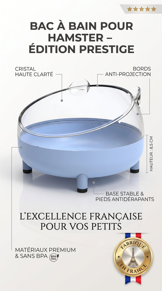 Bac à Sable Transparent pour Hamster – Hygiène et Confort au Quotidien